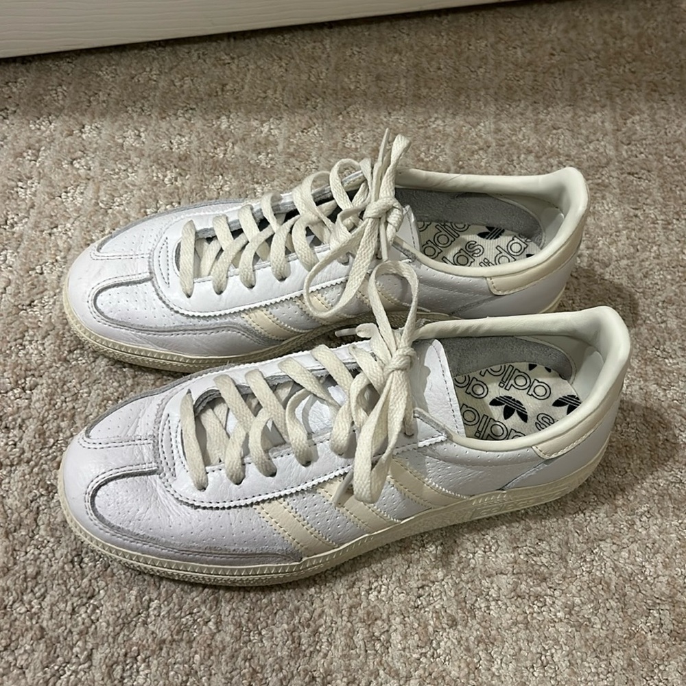 Adidas Originals Handball Spezial Sneakers in White Mens Sz 5.5/ Ladies Sz 6.5